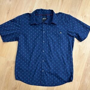 Marmot Dark Blue Arrow Print Pattern Casual Shirt